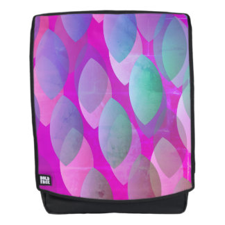 Sac À Dos Motif Abstrait moderne | Magenta Purple Rose Turqu