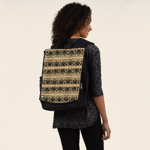 Sac À Dos Motif arabe méditerranéen grec marron