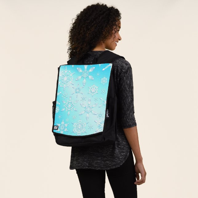 Sac À Dos Motif Crystal Snowflakes (Porté)