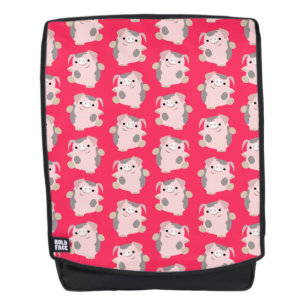 Sac À Dos Motif de cochon de caricature de danse mignonne