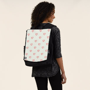 Sac À Dos Motif de cœurs rouges, Mignon, Amour
