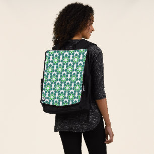 Sac À Dos Motif de feuille, motif de feuilles, feuilles vert