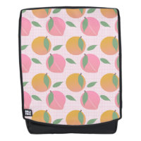Motif de fruits orange pêche rose