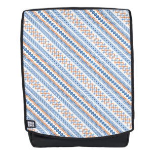Sac À Dos Motif Motif Tribal Aztec bleu orange