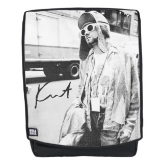 Sac à dos noir et blanc de Kurt Cobain