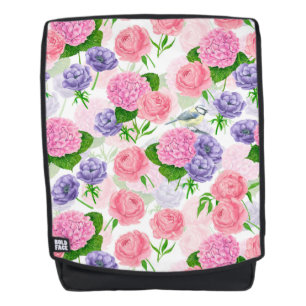 Sac À Dos Oiseau et fleurs