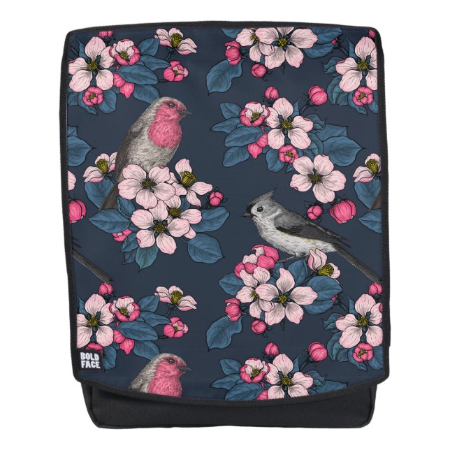 Sac À Dos Oiseaux et fleurs (Devant)