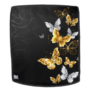 Sac À Dos Papillons blancs et dorés