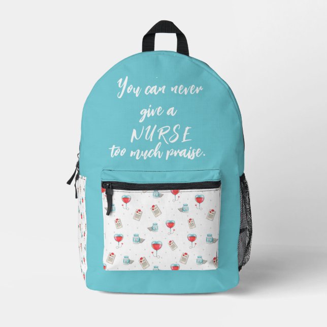 Sac À Dos Personnalisable Pour Les Infirmières (Recto)