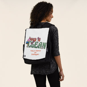 Sac à dos personnalisé avec nom et photo de style