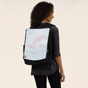 Sac à dos personnalisé dauphin rose
