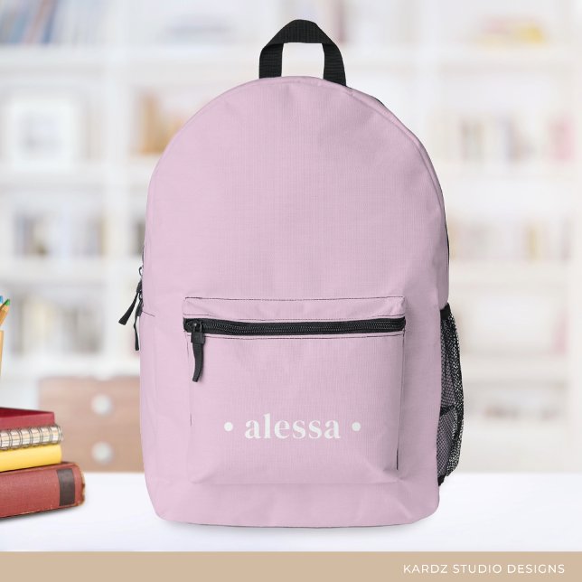 Sac à dos personnalisé rose pâle (Créateur téléchargé)