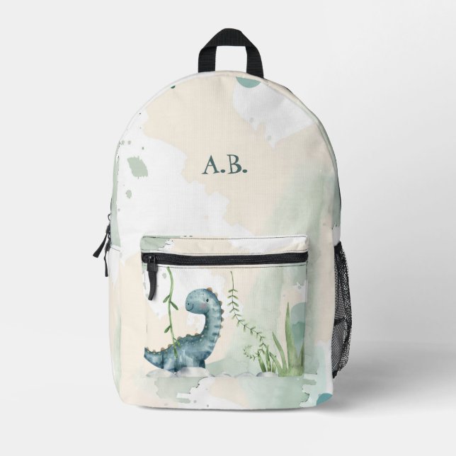 Sac à dos personnel de l'école Cute Dinosaur (Recto)