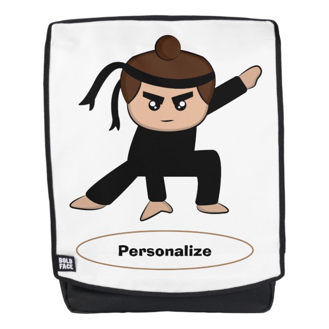 Sac À Dos Petits Ninja Garçon enfants Personnalisez (Devant)