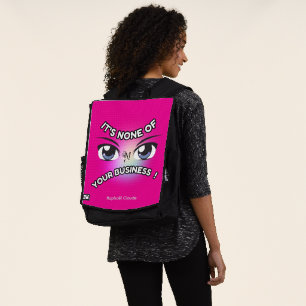 Sac à dos pour adultes : Aucun du vôtre (rose)