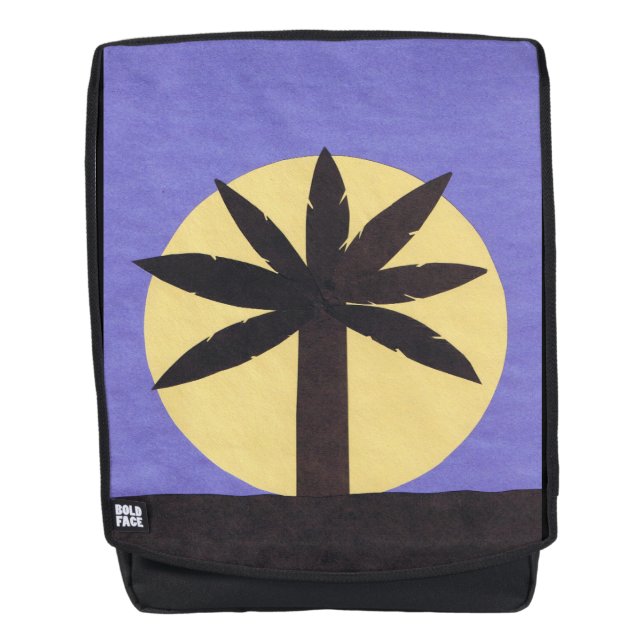 Sac à dos pour adultes avec conception de palmiers (Devant)