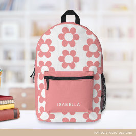 Sac à dos pour fille rose personnalisée