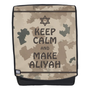Sac À Dos Restez Calme Et Faites De L'Aliyah