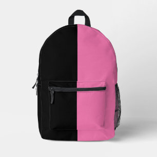 Sac à dos rose noir personnalisable