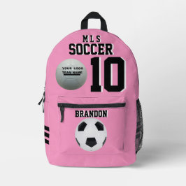 sac à dos rose soccer rose personnalisées football