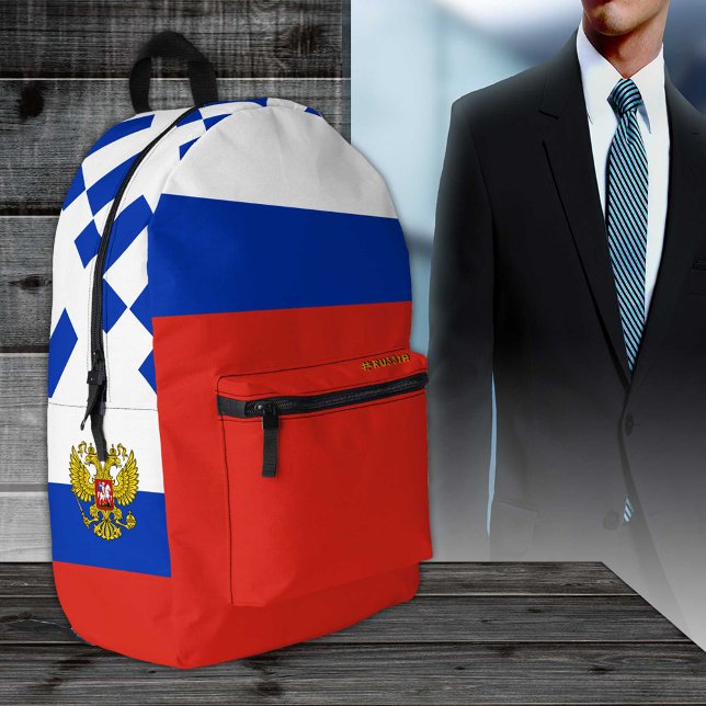 Sac à dos russe, patriotique, Drapeau russe (Créateur téléchargé)