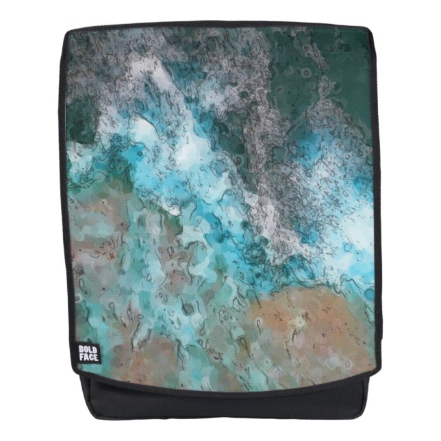 Sac À Dos Sable Turquoise Ocean Splash (Devant)