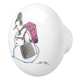 Sac à dos Snowman bouton en céramique