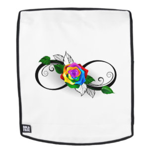 Sac À Dos Symbole d'infini avec Rose arc-en-ciel