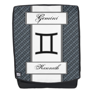 Sac À Dos Symbole Zodiaque Gemini Standard par Kenneth Yonci
