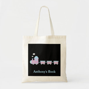 Sac à dos train rose bleu noir pour enfants avec n