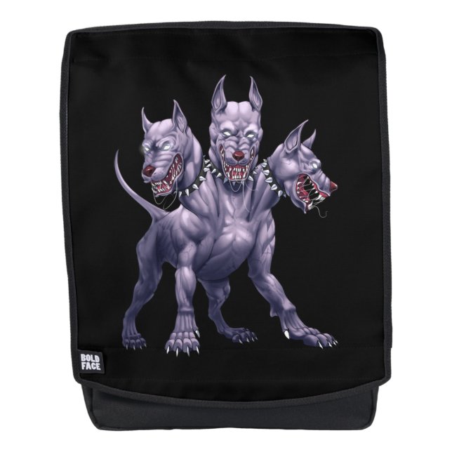 Sac À Dos Trois Cerberus Chien En Tête (Devant)