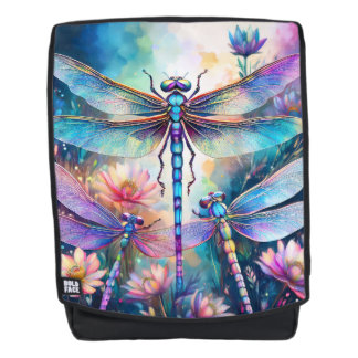 Sac À Dos Trois libellules en aquarelle