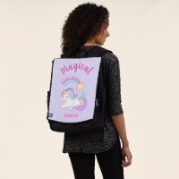 Unicorne magique avec Rainbow Shooting Star