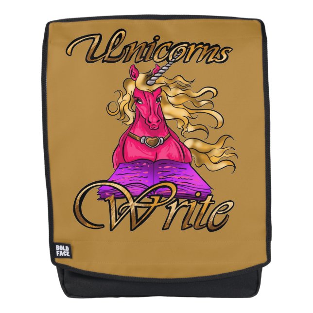 Sac À Dos Unicornes Écrire (Devant)