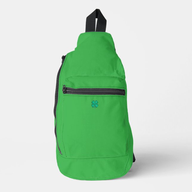 Sac à dos vert Lucky 4 Leaf Irish Clover (Recto)