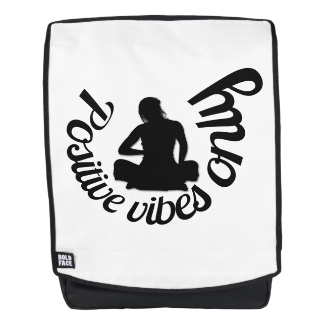 Sac À Dos Vibes positives seulement Méditation Zen Yoga (Devant)