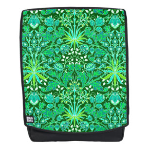 Sac À Dos William Morris Hyacinth Imprimer, Emerald Green