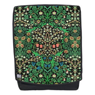 Sac À Dos William Morris Jacobean Floral, Arrière - plan noi