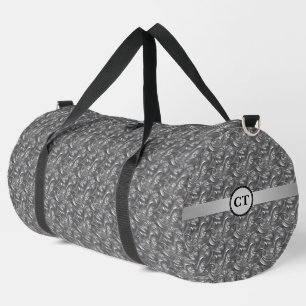 Sac à double Abstrait Gray Elégant Personnalisé