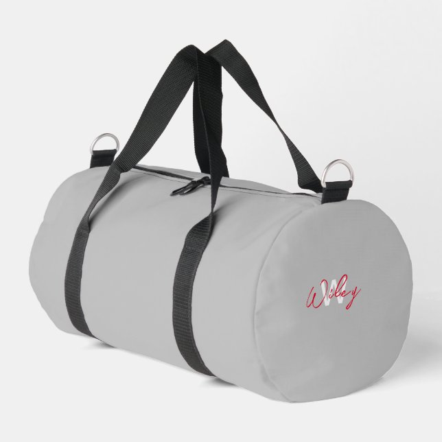 Sac à double gris personnalisé (Coin gauche)