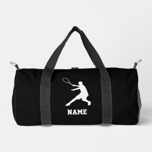 Sac à double sport noir pour joueur de tennis