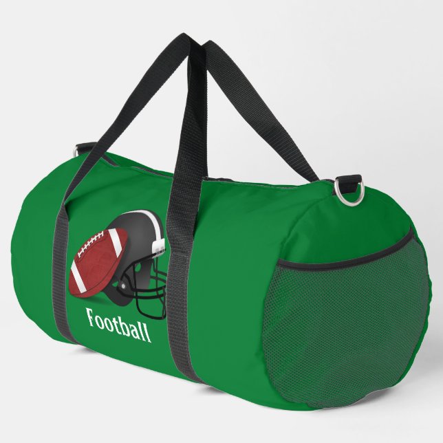 Sac à duffel de conception de football (Coin droit)