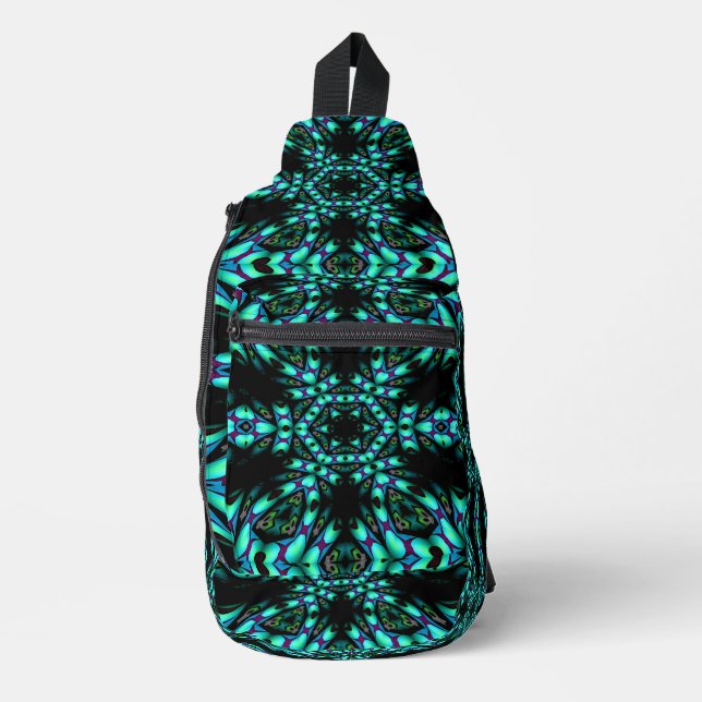 Sac à élingue bleu Kaleidoscope (Recto)
