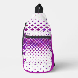 Sac à élingue de conception de losange Magenta vio