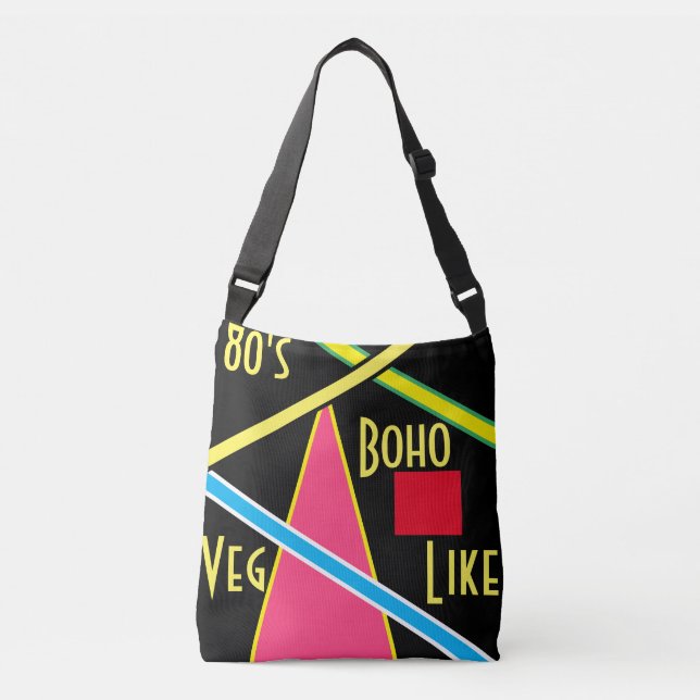 Sac à épaule style années 80 rétro (Devant)