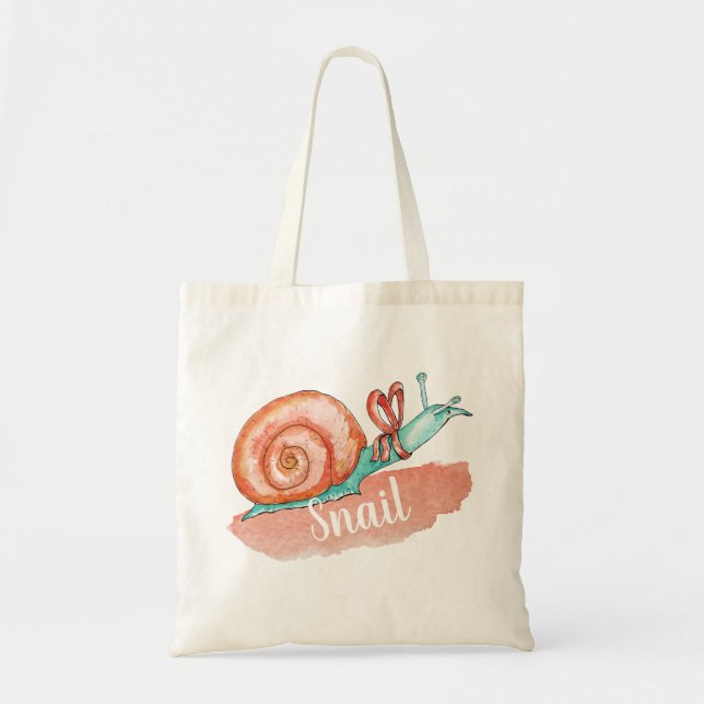 Sac à escargots. Illustration amusante de l'aquare (Devant)