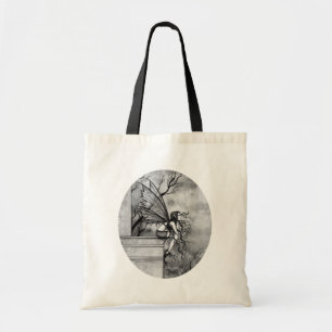 Sac à fée noir et blanc gothique Fourre-tout