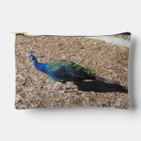 Sac à fermeture éclair Paon bleu indien