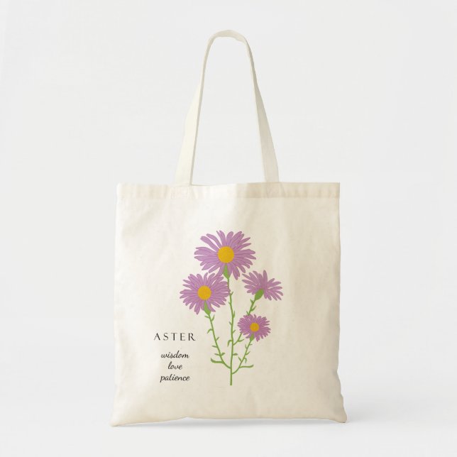 Sac à fleurs du mois de naissance de septembre (Devant)