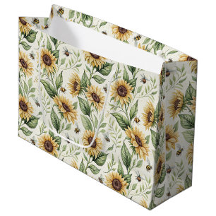 Sac à fleurs Tournesols et Bourdons